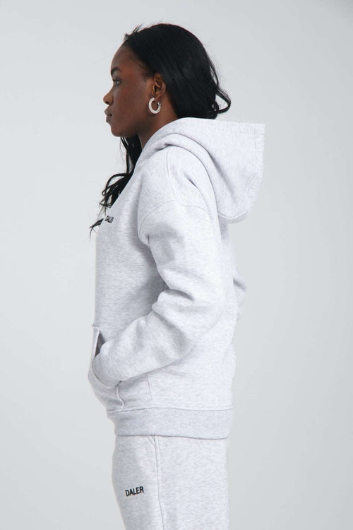 Basic Heavyweight Hoodie - Grey Melange